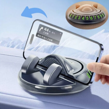 4568 360° dönebilen yapışkanlı numaratörlü araç telefon tutucu