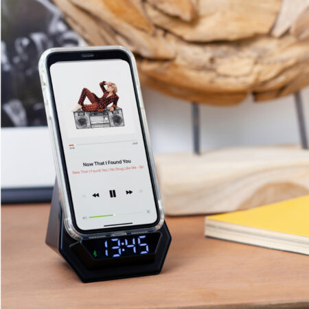 5872 wireless Şarj cihazı & hoparlör & dijital saat