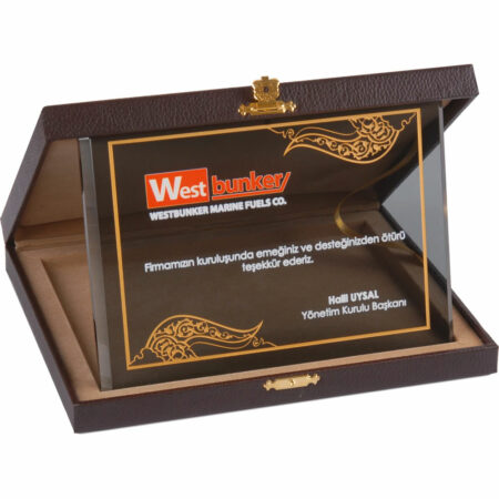 6813 kristal plaket 12 x 27 cm (kopya)