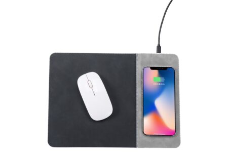 5816 15w kablosuz hızlı Şarj Özellikli deri mouse pad