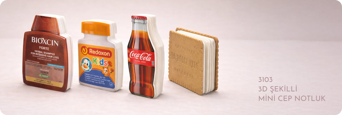3d özel şekilli notluk promosyon